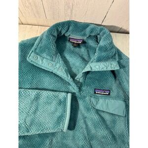 Rare Vintage Women's PATAGONIA Snap Re-Tool Pullover Fleece M